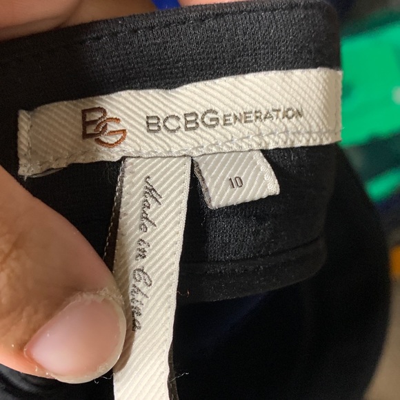 BCBGeneration-Navy Blue & Black Mini Skirt size 10 - Picture 4 of 6